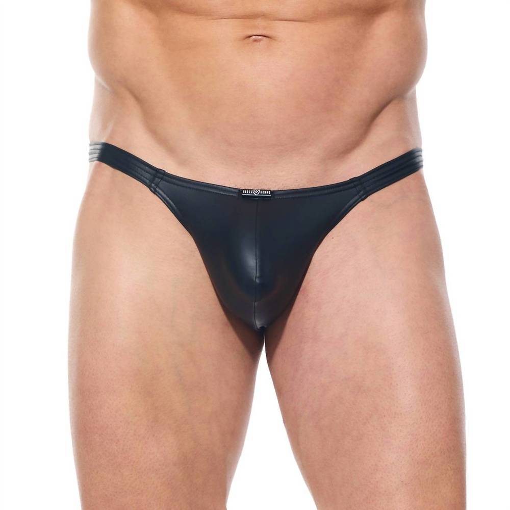 NEW GREGG HOMME men's afterlight thong brief in black